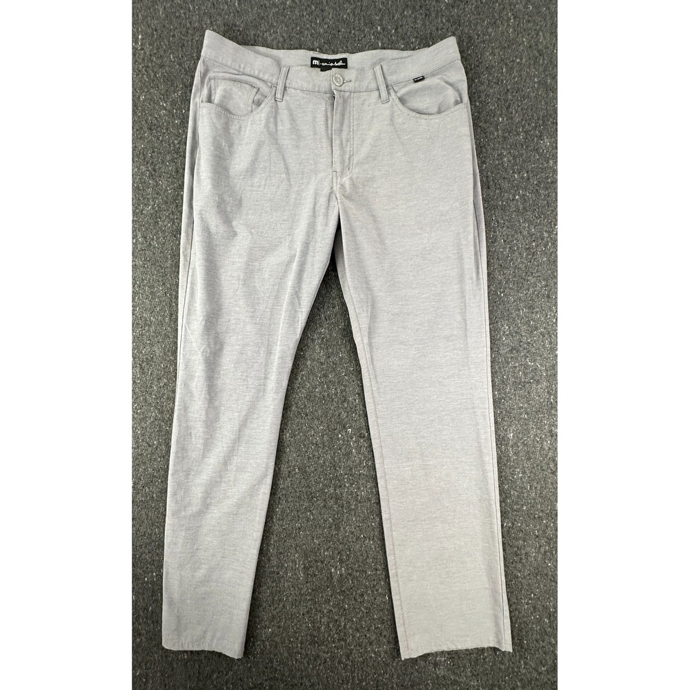 Travis Matthew Open to Close Mens size 36x32 Gray Performance Golf 4 Way Stretch